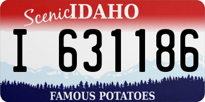 ID license plate I631186
