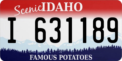 ID license plate I631189