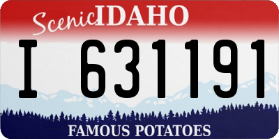 ID license plate I631191