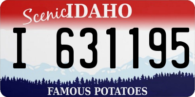 ID license plate I631195