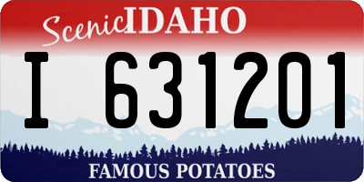 ID license plate I631201