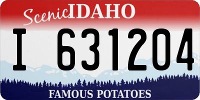 ID license plate I631204