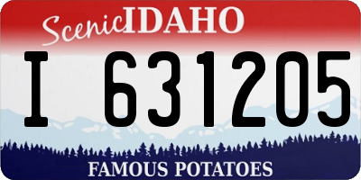 ID license plate I631205