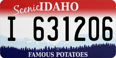 ID license plate I631206