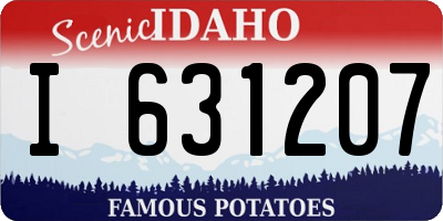 ID license plate I631207
