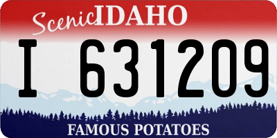 ID license plate I631209