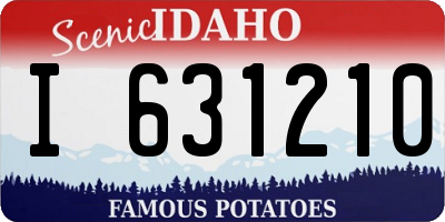 ID license plate I631210