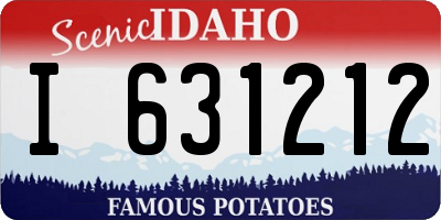 ID license plate I631212