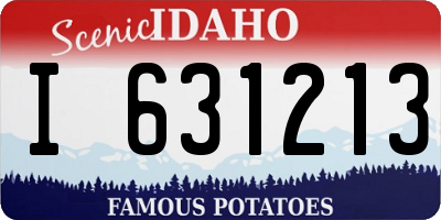 ID license plate I631213