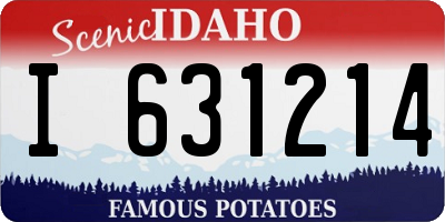 ID license plate I631214