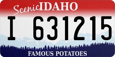 ID license plate I631215