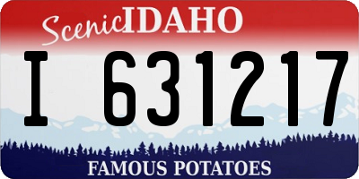 ID license plate I631217