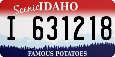 ID license plate I631218