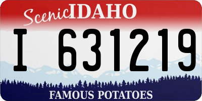 ID license plate I631219