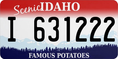 ID license plate I631222