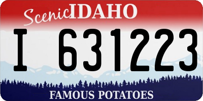 ID license plate I631223