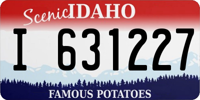 ID license plate I631227
