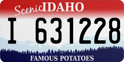 ID license plate I631228