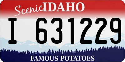ID license plate I631229