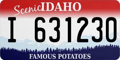 ID license plate I631230
