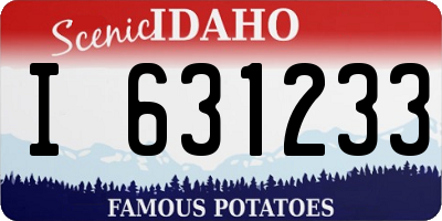 ID license plate I631233
