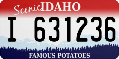 ID license plate I631236