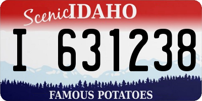 ID license plate I631238