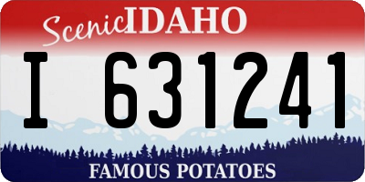 ID license plate I631241