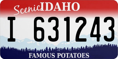 ID license plate I631243