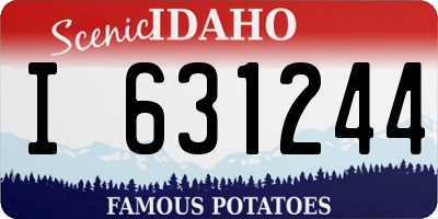ID license plate I631244