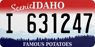 ID license plate I631247