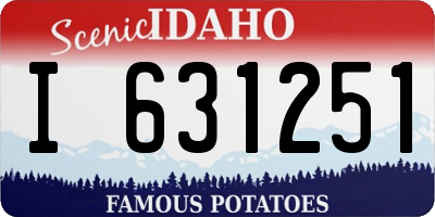 ID license plate I631251