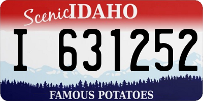 ID license plate I631252