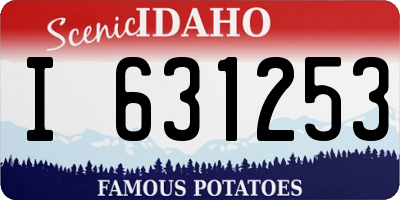 ID license plate I631253