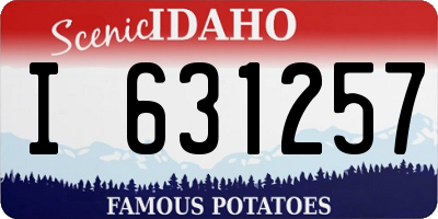 ID license plate I631257