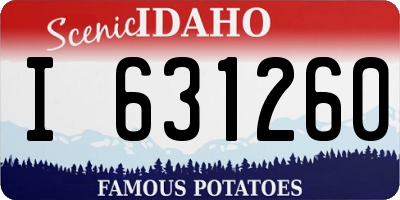 ID license plate I631260