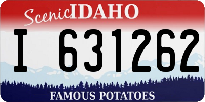 ID license plate I631262