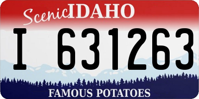 ID license plate I631263