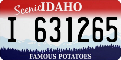 ID license plate I631265