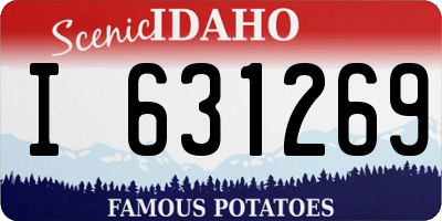 ID license plate I631269