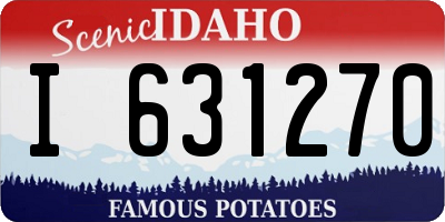ID license plate I631270
