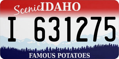 ID license plate I631275
