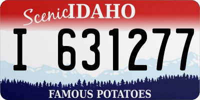 ID license plate I631277