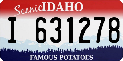 ID license plate I631278