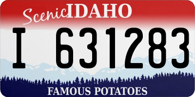 ID license plate I631283