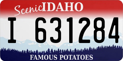 ID license plate I631284
