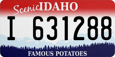 ID license plate I631288