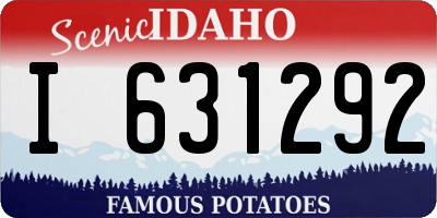 ID license plate I631292