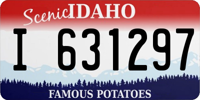 ID license plate I631297