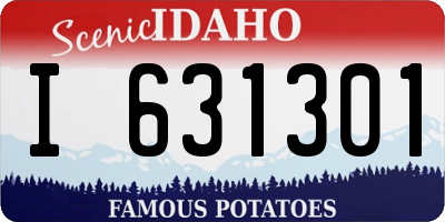 ID license plate I631301